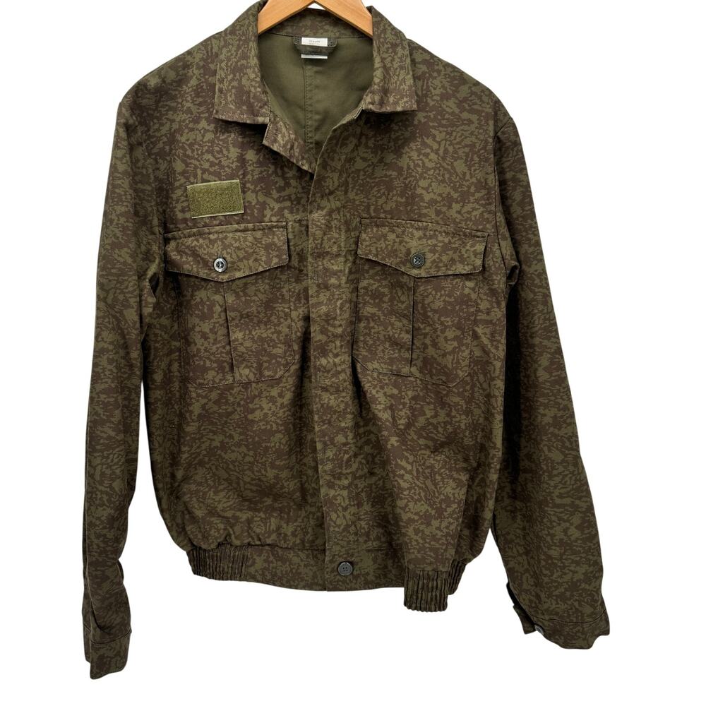 Otavan‎ Trebon Shacket Mens Medium Czech Camo 182 / 100 Hidden Button Up Vintage